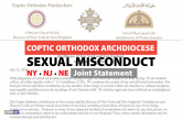 Sexual Misconduct | NY, NJ, NE Coptic Diocese Joint Statement