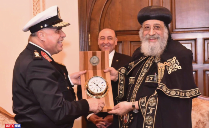 Epiphany Well-Wishings By The Naval Forces Delegation In Alexandria To His Holiness Pope Tawadros II